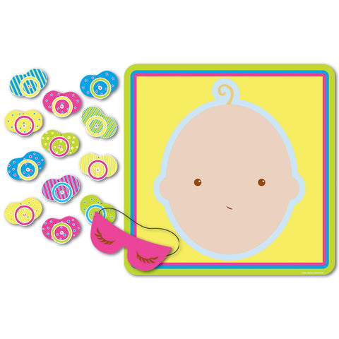  Pin The Pacifier  Baby Shower Game, Size 17" x 18½"