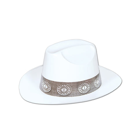 White Plastic Cowboy Hat