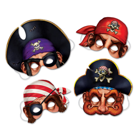 Pirate Máscaras, Size 12"