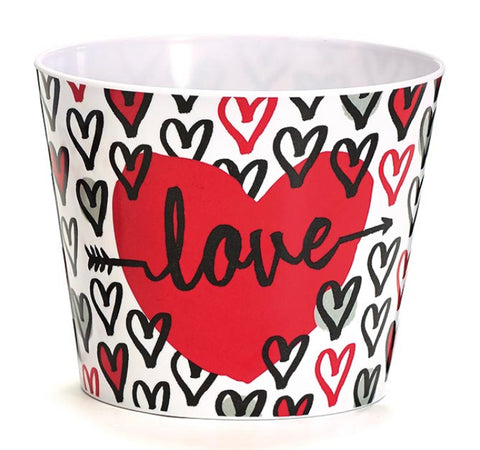 Pot Cover #6 Love Hearts Valentine Melamine