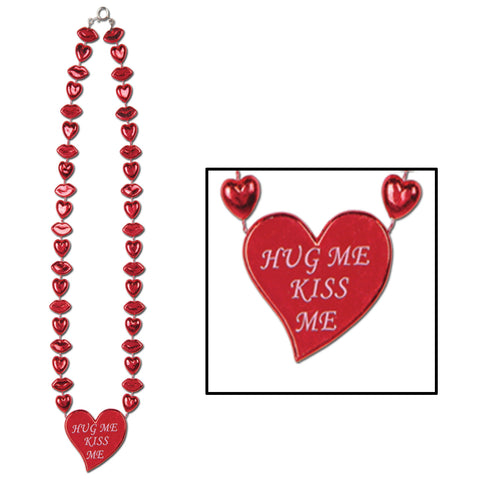 Valentine Heart Necklace, Size 22"