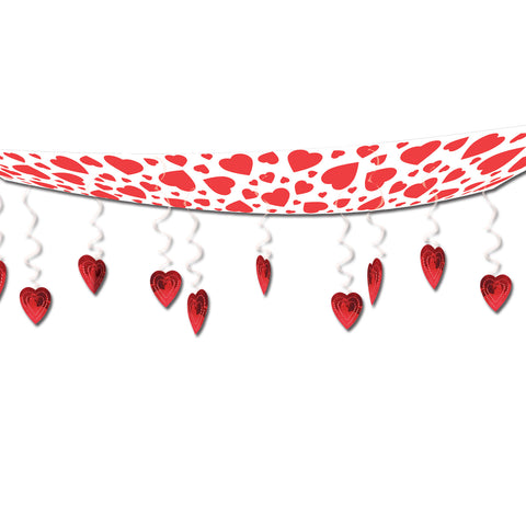 Hearts Ceiling Decor, Size 12" x 12'
