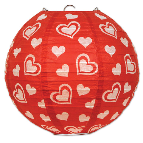 Heart Paper Lanterns, Size 9½"