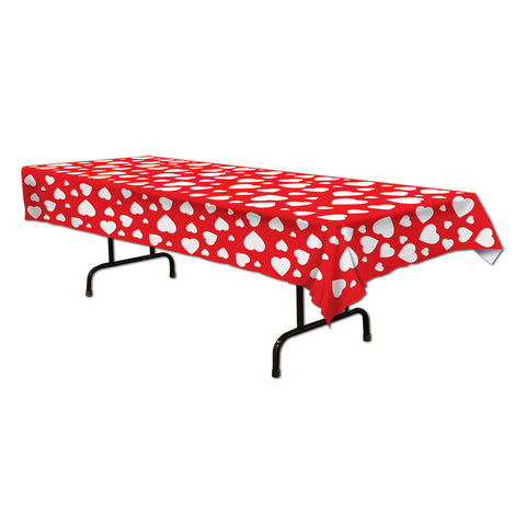 Heart Tablecover, Size 54" x 108"