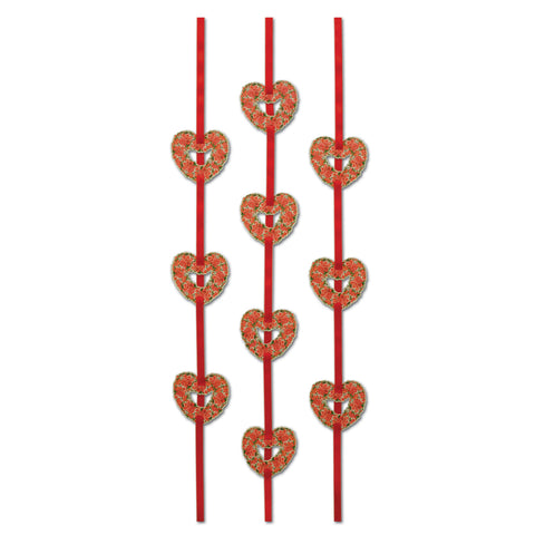 Heart Ribbon Stringers, Size 4'