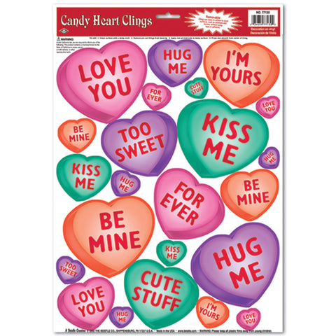 Candy Heart Adherivos, Size 12" x 17" Sh