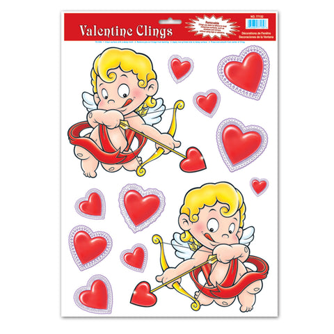 Valentine Cupid Adherivos, Size 12" x 17" Sh