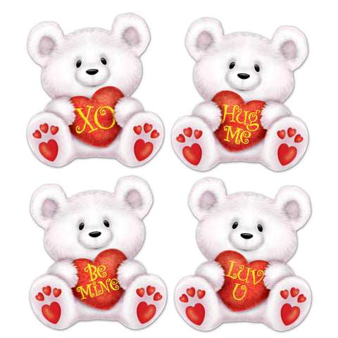 Mini Valentine Bear Recortes, Size 4½"