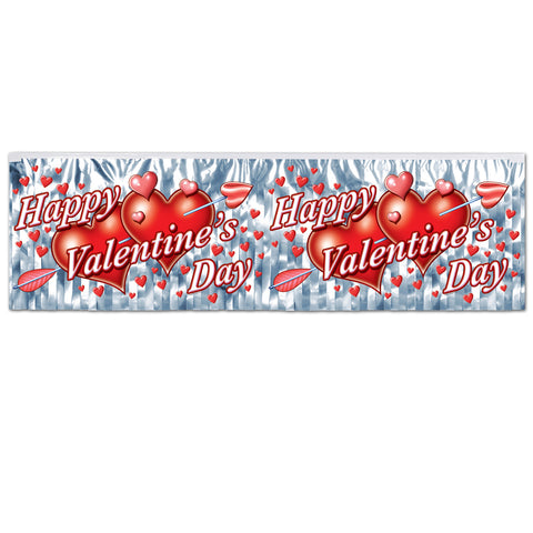 FR Met Valentine's Day Fringe Banner, Size 14" x 4'