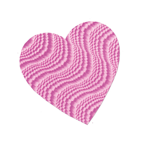 Embossed Foil Heart Cutout, Size 8½"