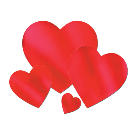 Foil Heart Cutout, Size 8½"