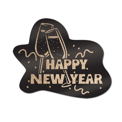 Glittered Happy New Year Sign, Size 15" x 18"