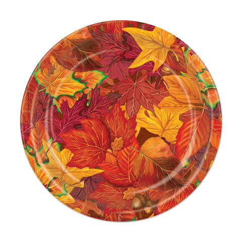 Fall Leaf Plates, Size 7"