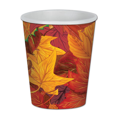 Fall Leaf Beverage Cups, Size 9 Oz