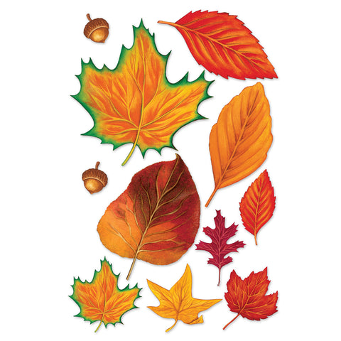 Fall Leaf Recortes, Size 2¼"-12"
