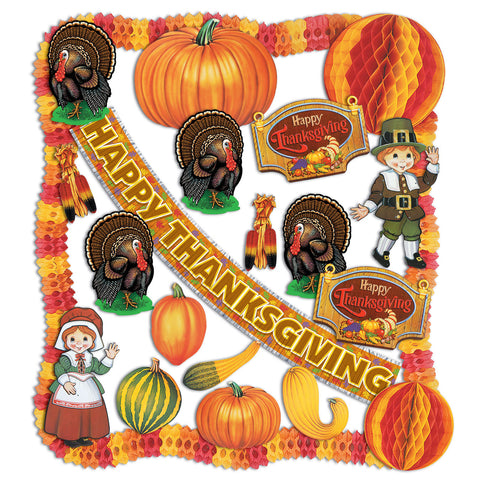 FR Thanksgiving Decorating Kit - 24 Pcs