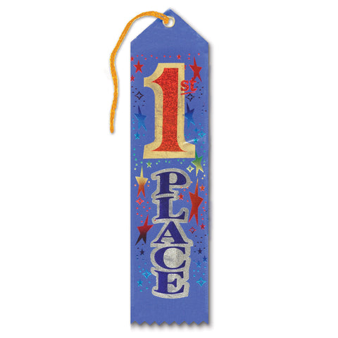 1st Place Award Ribbon, Size 2" x 8"