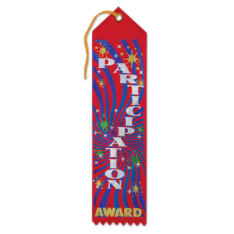 Participation Award Ribbon, Size 2" x 8"