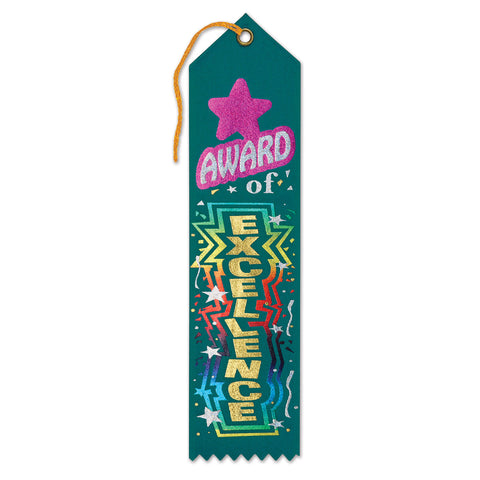 Award Of Excellence Award Ribbon, Size 2" x 8"