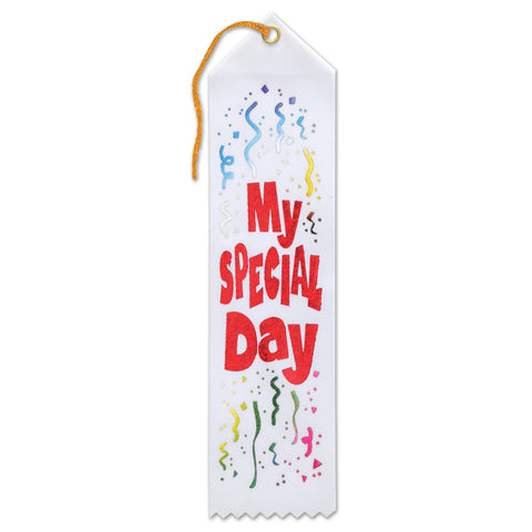 My Special Day Award Ribbon, Size 2" x 8"