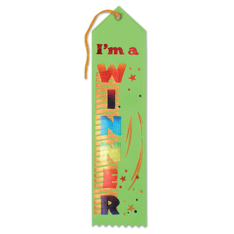 I'm A Winner Award Ribbon, Size 2" x 8"