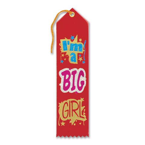 I'm A Big Girl Award Ribbon, Size 2" x 8"