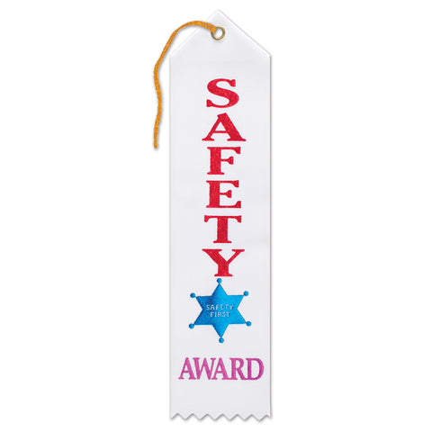 Safety Award Ribbon, Size 2" x 8"