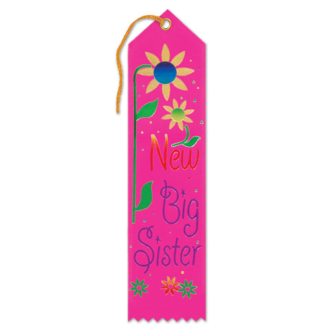 New Big Sister Award Ribbon, Size 2" x 8"