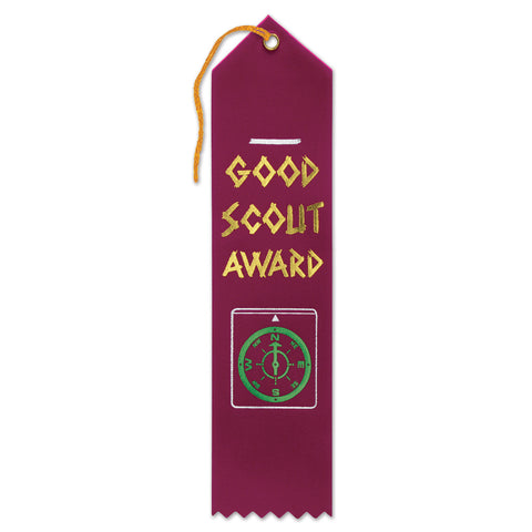 Good Scout Award Ribbon, Size 2" x 8"