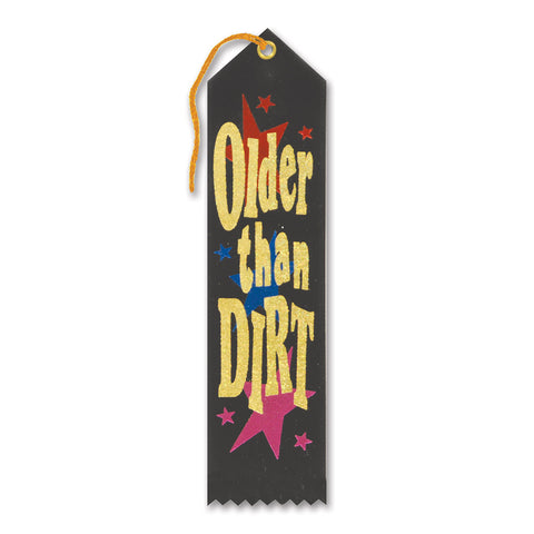 Older Than Dirt Award Ribbon, Size 2" x 8"