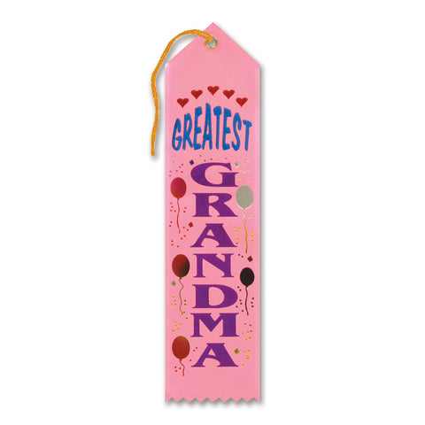Greatest Grandma Award Ribbon, Size 2" x 8"