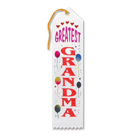 Greatest Grandma Award Ribbon, Size 2" x 8"