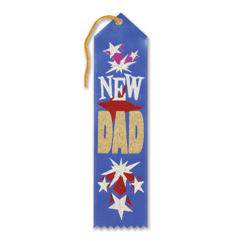 New Dad Award Ribbon, Size 2" x 8"