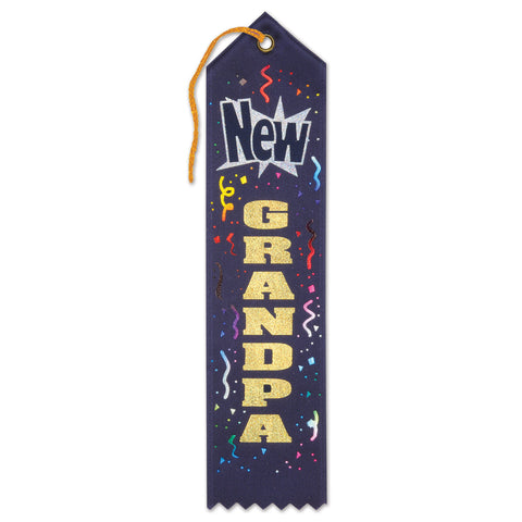 New Grandpa Award Ribbon, Size 2" x 8"