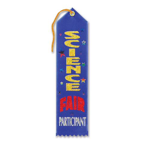 Science Fair Participant Award Ribbon, Size 2" x 8"