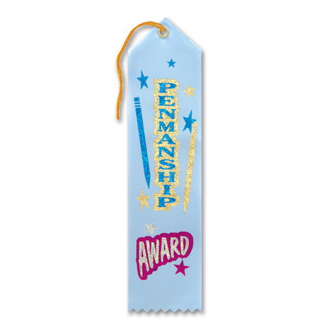 Penmanship Award Ribbon, Size 2" x 8"