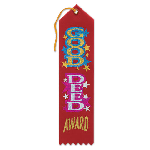 Good Deed Award Ribbon, Size 2" x 8"