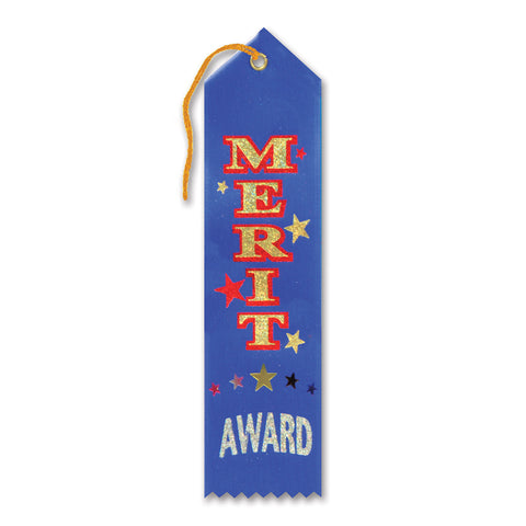 Merit Award Ribbon, Size 2" x 8"