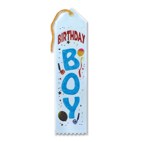 Birthday Boy Award Ribbon, Size 2" x 8"