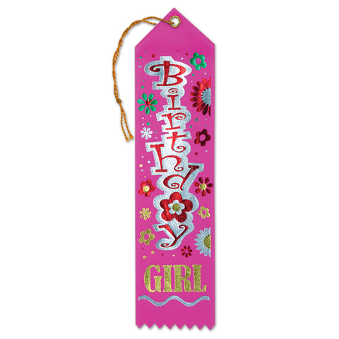 Birthday Girl Award Ribbon, Size 2" x 8"
