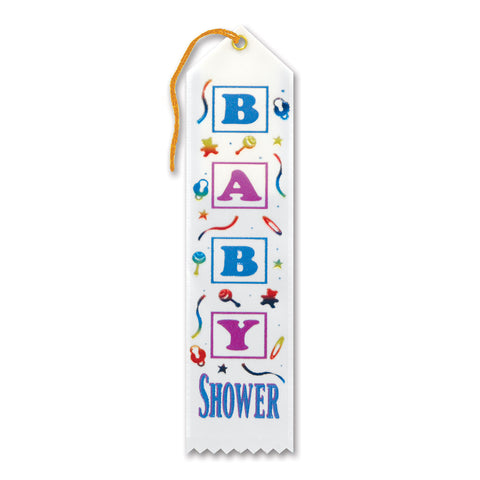Baby Shower Award Ribbon, Size 2" x 8"