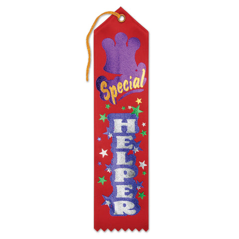 Special Helper Award Ribbon, Size 2" x 8"