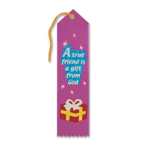 A True Friend Is A Gift From God Ribbon, Size 2" x 8"