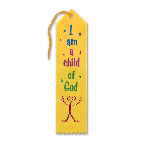 I Am A Child Of God Ribbon, Size 2" x 8"