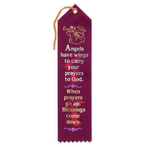 Angels Have Wings Ribbon, Size 2" x 8"