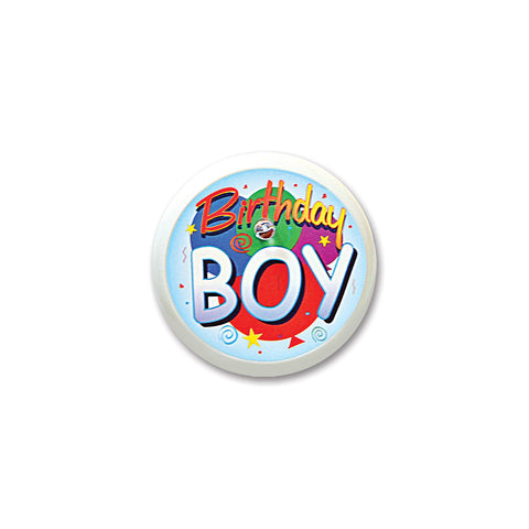 Birthday Boy Blinking Button, Size 2"