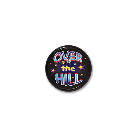 Over The Hill Blinking Button, Size 2"