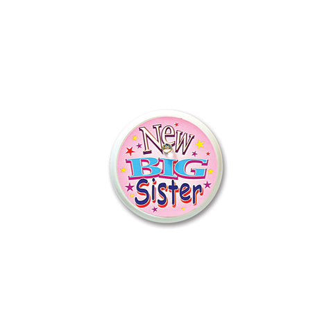 New Big Sister Blinking Button, Size 2"
