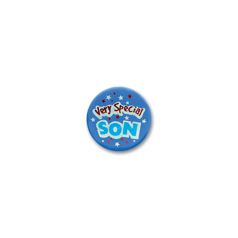 Very Special Son Satin Button, Size 2"