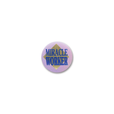 Miracle Worker Satin Button, Size 2"